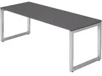 b&uuml;m&ouml; h&ouml;henverstellbarer Schreibtisch R-Serie 200x80 cm in graphit, Gestell in