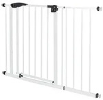 ECD Germany T&uuml;rschutzgitter 105&ndash;115 cm Wei&szlig;, inkl. 30 cm Verl&auml;ngerung,