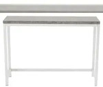 Rise Konsolentisch 30x110 cm Beton dekor, wei&szlig;.