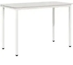 vidaXL Esstisch Wei&szlig; 110 x 55 x 75 cm Massives Kiefernholz