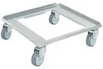 BRB Transportroller/Kistenroller f&uuml;r Beh&auml;lter 500 x 500 mm, Edelstahl, rostfrei,