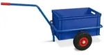 BRB Handwagen mit Kunststoffkasten, H 320 mm, blau, LxBxH 1250x640x660 mm,...
