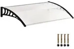 Outsunny - Vordach - 90L x 150B x 25H cm - wei&szlig;