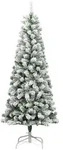 vidaXL K&uuml;nstlicher Weihnachtsbaum Klappbar Beschneit 240 cm