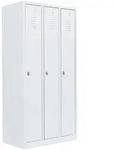L&uuml;llmann&reg; Garderobenschrank, 3 Abteile, 1800 x 885 x 500 mm,