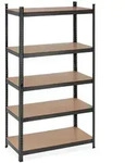 Relaxdays Schwerlastregal, 5 Ebenen, HBT 180x100x50 cm, 1250 kg Tragkraft, Metall