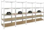 PROREGAL Mega Deal | 4x Schwerlastregal Ragnar | HxBxT 180x90x60 cm | Fachlast...