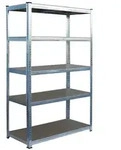 Relaxdays Schwerlastregal, 5 Ebenen, HBT: 200 x 100 x 40 cm, bis 875 kg, Keller &