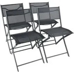 VCM Gartenstuhl Sumila Schwarz H. 79 x B. 45 x T. 46 cm