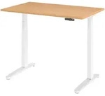 b&uuml;m&ouml; elektrisch h&ouml;henverstellbarer Schreibtisch 120x80 cm in Buche, Gestell...
