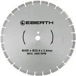 EBERTH Diamanttrennscheibe 400mm, f&uuml;r Gipsplatten, Fliesen & Ziegel