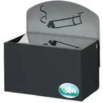 PROREGAL Robuster Wandascher mit Schild | 0,4 Liter, HxBxT 16x14x9,8cm |...