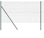 vidaXL Zaunpfosten Gr&uuml;n 10 x 1 m (19 x 19 mm Maschen) Stahl