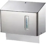 Papierhandtuchspender Omega Edelstahl f&uuml;r 300 T&uuml;cher