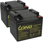 Akku-Satz 24V 50Ah mit 2x Kung Long WP50-12NE f&uuml;r Meyra Ortopedia Ortocar 3/4