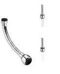 Relaxdays Wasserhahn Verl&auml;ngerung, flexibler Sparaufsatz, 2 Strahlarten, 4 Gewinde:
