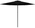 vidaXL Gartensonnenschirm 300 x 300 cm Polyester Rechtwinklig Schwarz