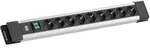 BACHMANN CONNECTUS 9xCEE7/3, 1xSchalter 2,0m CEE7/7 Grau