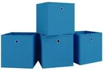 VCM Aufbewahrungsbox Boxas Blau H. 28 x B. 27 x T. 27 cm