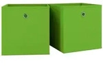 VCM Aufbewahrungsbox Boxas Gr&uuml;n H. 28 x B. 27 x T. 27 cm