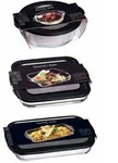 Ritzenhoff & Breker Cucina Auflaufform mit Frischhaltedeckel 3er Set gro&szlig;