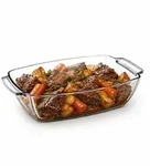 Pasabahce Borcam Rechteckige Glas-Casserole &ndash; 4420 cc, 380 &times; 233 &times; 90 mm
