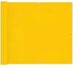 vidaXL Balkonsichtschutz 100 x 700 cm Oxford-Stoff Rechteckig Gelb