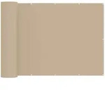 vidaXL Balkon Sichtschutz 150 x 400 cm Stoff mit PU-Beschichtung Beige