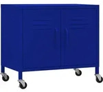 vidaXL Lagerschrank Marineblau 60x35x56 cm Stahl