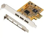EXSYS EX-11053 USB 2.0 PCIe Karte mit 3 Ports