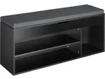 tectake Schuhbank Natalya mit Sitzpolster 104x30x49cm 104 x 30 x 49 cm Schwarz