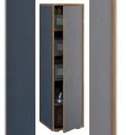 VCM Schuhschrank Salia Anthrazit B. 30 x H. 110 x T. 33 cm