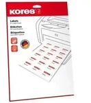 Kores Folien-Etiketten, 97 x 42,3 mm, transparent