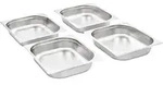 vidaXL Gastronormbeh&auml;lter 4 Stk. GN 1/2 65 mm Edelstahl