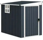Outsunny-Ger&auml;tehaus-128L x 193B x 181H cm-Dunkelgrau
