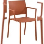 CLP Gartenstuhl Valtor Kunststoff HBT: 81x57x52 cm terracotta