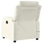 vidaXL Massagesessel Creme Samt