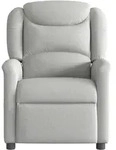 vidaXL Massagesessel Wolkengrau Stoff