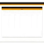 Rhodia Schreibunterlage Rhodia A4+ (22,2x29,9 cm) mit Wochenkalender, Leinenr&uuml;cken,