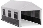 Blumfeldt Party Haven Zelt 598x296x280 cm wetterfestes Gewebe Stahlrahmen...