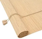 vidaXL Rollo mit Vorh&auml;ngen Natur 80 x 160 cm Bambus