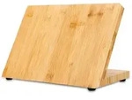 Intirilife Magnetisches Messerbrett in BAMBUS BRAUN - 30 x 18 x 19 cm - Holz