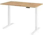 b&uuml;m&ouml; elektrisch h&ouml;henverstellbarer Schreibtisch 140x80 cm in Asteiche, Gestell