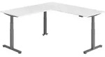 b&uuml;m&ouml; Eckschreibtisch elektrisch h&ouml;henverstellbar L-Form: 200 x 220 cm in...
