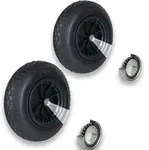 Baumarktplus 2x Schubkarrenrad 4.80 / 4.00-8 4PR Luftbereifung Ersatzrad mit...