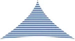 vidaXL Sonnensegel 3,5 x 3,5 x 4,9 m HDPE Dreieckig Blau und Wei&szlig;