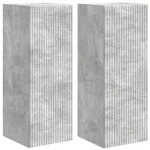 vidaXL TV-Wandschrank 2 pcs Beton 30 x 31 x 80 cm Holzwerkstoff