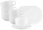 Seltmann Weiden Sento Home Milchkaffeetasse mit Untertasse 350 ml 6er Set Wei&szlig;