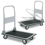 2x Plattformwagen mit Klappb&uuml;gel im Set, 1x LxBxH 730 x 470 x 820 mm + 1x...