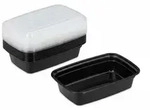 Relaxdays Meal Prep Boxen, 10er Set, 1 Fach, 1000 ml, mikrowellengeeignet,